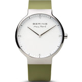 BERING MAX RENE 15540-800 GREEN SILICONE MEN WATCH