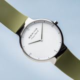 BERING MAX RENE 15540-800 GREEN SILICONE MEN WATCH