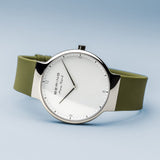BERING MAX RENE 15540-800 GREEN SILICONE MEN WATCH