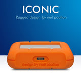 SEAGATE 4TB LACIE RUGGED USB 3.1 TYPE C PORTABLE HARD DRIVE STFR4000800