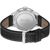 HUGO BOSS 1570125 BLACK LEATHER MENS WATCH