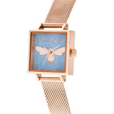 OLIVIA BURTON MIDI SQUARE LUCKY BEE OB16FB12 WOMEN'S WATCH