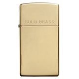 ZIPPO #1654 SLIM GOLD LIGHTER
