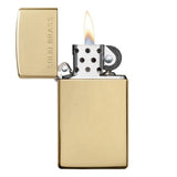 ZIPPO #1654 SLIM GOLD LIGHTER