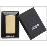 ZIPPO #1654 SLIM GOLD LIGHTER