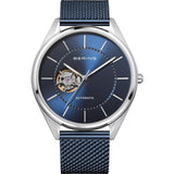BERING 16743-307 AUTOMATIC BLUE DIAL AND MILANESE BRACELET MEN'S WATCH