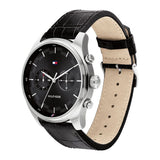 TOMMY HILFIGER 1710424 SAWYER BLACK/STEEL MEN'S WATCH