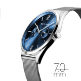 BERING 17140-007 BLUE ULTRA SLIM UNISEX WATCH