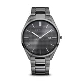 Bering Ultra Sim Black Dial And Stainless Steel Strap Men Watch 17240-777