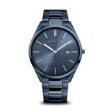 BERING 17240-797 ULTRA SLIM BLUE STAINLESS STEEL BRACELET MEN'S WATCH