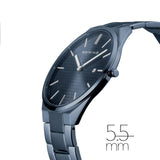 BERING 17240-797 ULTRA SLIM BLUE STAINLESS STEEL BRACELET MEN'S WATCH