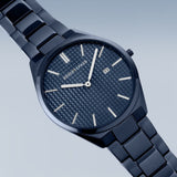 BERING 17240-797 ULTRA SLIM BLUE STAINLESS STEEL BRACELET MEN'S WATCH