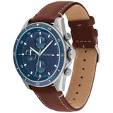TOMMY HILFIGER 1791837 BLUE DIAL LEATHER MEN'S WATCH
