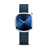 Bering Pebble Blue Dial Mesh Strap Women Watch 18034-307