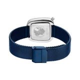 Bering Pebble Blue Dial Mesh Strap Women Watch 18034-307