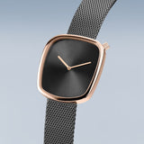 Bering Gray Dial Mesh Strap Women Watch 18034-369