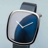 BERING 18040-307 CLASSIC BRUSHED BLUE DIAL & MESH STAINLESS STEEL MEN'S WATCH