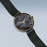 Bering Classic Black Dial Milanese Strap Women Watch 18132-132