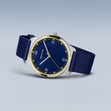 Bering Ultra Slim Blue Dial Nylon Strap Men Watch 18342-507