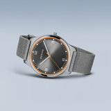 Bering Ultra Slim Gray Dial And Nato Strap Men Watch 18342-577