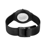 Bering Ultra Slim Blue Dial Black Milanese Strap Women Watch 18440-227