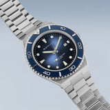 Bering Classic Blue Dial Silver Stainless Steel Strap Men Watch 18940-707