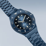 Bering Classic Blue Dial Stainless Steel Strap Men Watch 18940-797