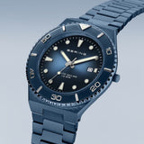 Bering Classic Blue Dial Stainless Steel Strap Men Watch 18940-797