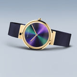 BERING 19031-929 CLASSIC MULTICOLOR DIAL PURPLE MILANESE BRACELET WOMEN'S WATCH