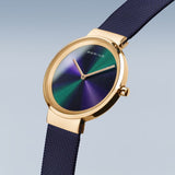 BERING 19031-929 CLASSIC MULTICOLOR DIAL PURPLE MILANESE BRACELET WOMEN'S WATCH