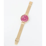 SARA MILLER CHELSEA PINK DIAL GOLD MESH STRAP WOMEN'S WATCH SA4000