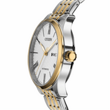 CITIZEN NH8354-58AB AUTOMATIC TWO TONE GOLD STAINLESS STEEL MEN'S WATCH - H2 Hub Watches