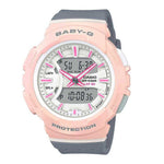 CASIO BABY-G BGA-240-4A2DR RUNNING DIGITAL QUARTZ PINK GREY RESIN WOMEN'S WATCH - H2 Hub Watches