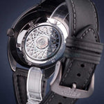 SEIKO 5 SPORTS SRPB73K1 AUTOMATIC MEN'S BLACK LEATHER STRAP WATCH - H2 Hub Watches