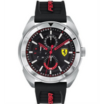FERRARI FORZA 0830546 BLACK SILICONE STRAP MEN'S WATCH - H2 Hub Watches