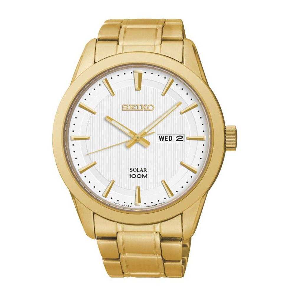 SEIKO GENERAL SGEH72P1 ANALOG STAINLESS STEEL MEN'S GOLD WATCH - H2 Hub Watches