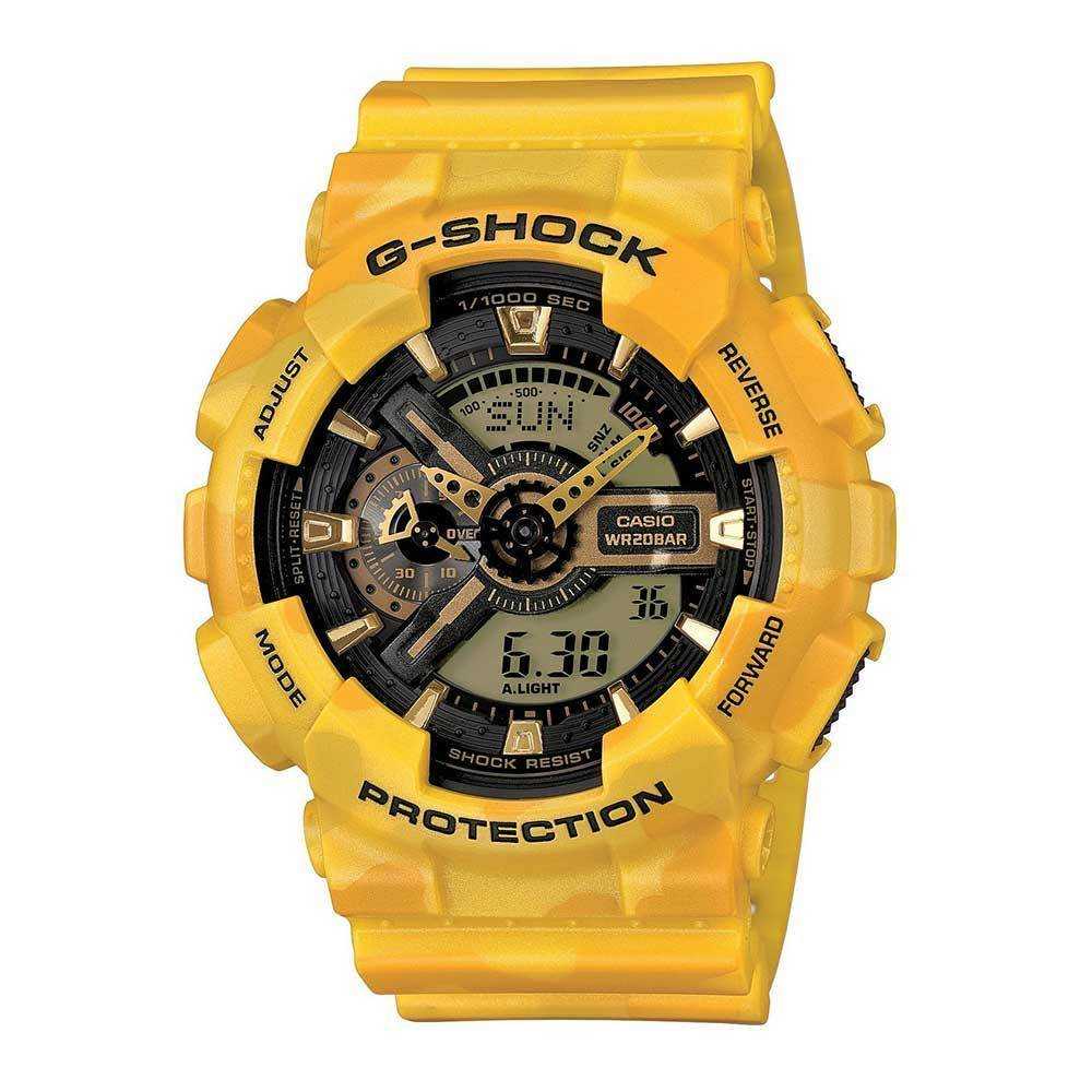 CASIO G-SHOCK GA-110CM-9ADR DIGITAL QUARTZ YELLOW RESIN UNISEX'S WATCH - H2 Hub Watches