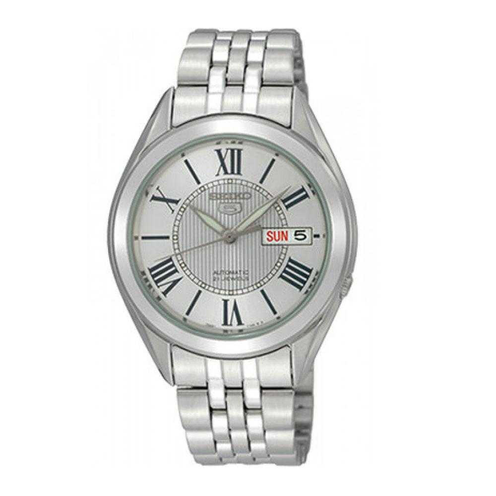SEIKO 5 SNKL29K1 AUTOMATIC STAINLESS STEEL MEN'S SILVER WATCH - H2 Hub Watches