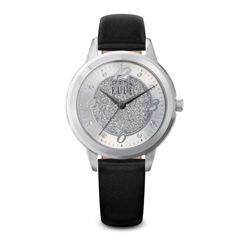 ELLE ES20046S04X BLACK LEATHER STRAP WOMEN'S WATCH - H2 Hub Watches