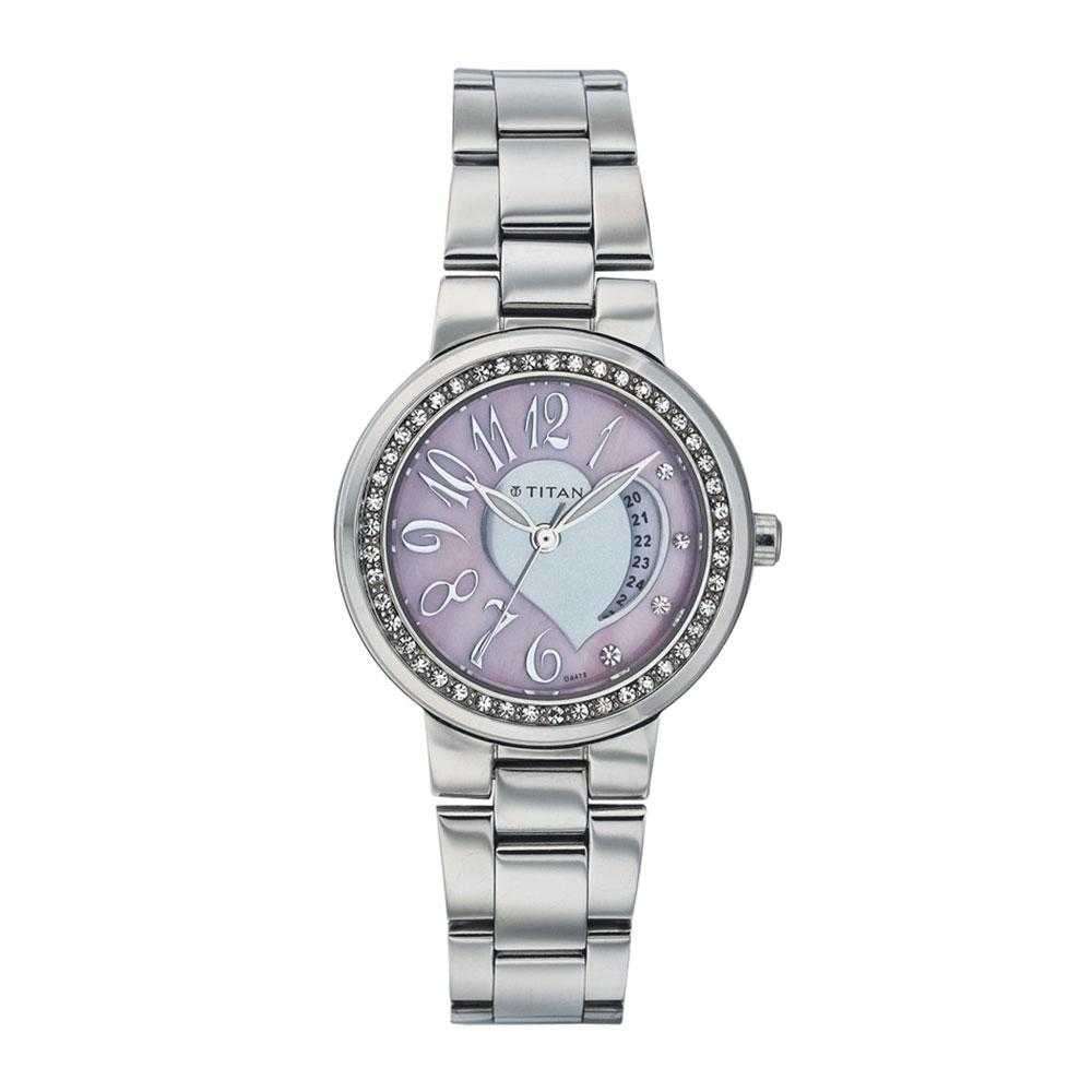 TITAN PURPLE 9855SM02 WOMEN'S WATCH - H2 Hub Watches