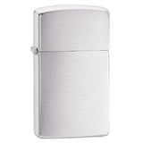Zippo Slim Brushed Chrome Lighter #1600