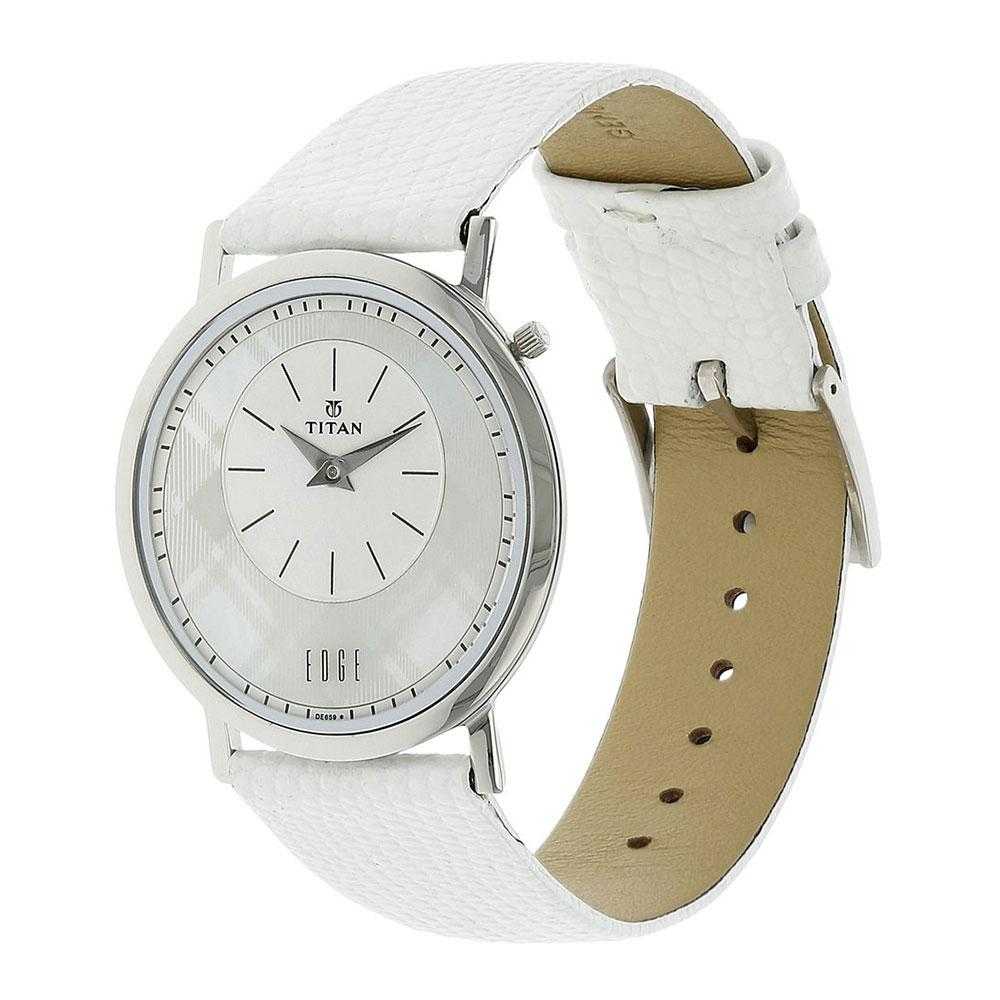 TITAN EDGE WHITE DIAL 2552SL01 WOMEN'S WATCH - H2 Hub Watches