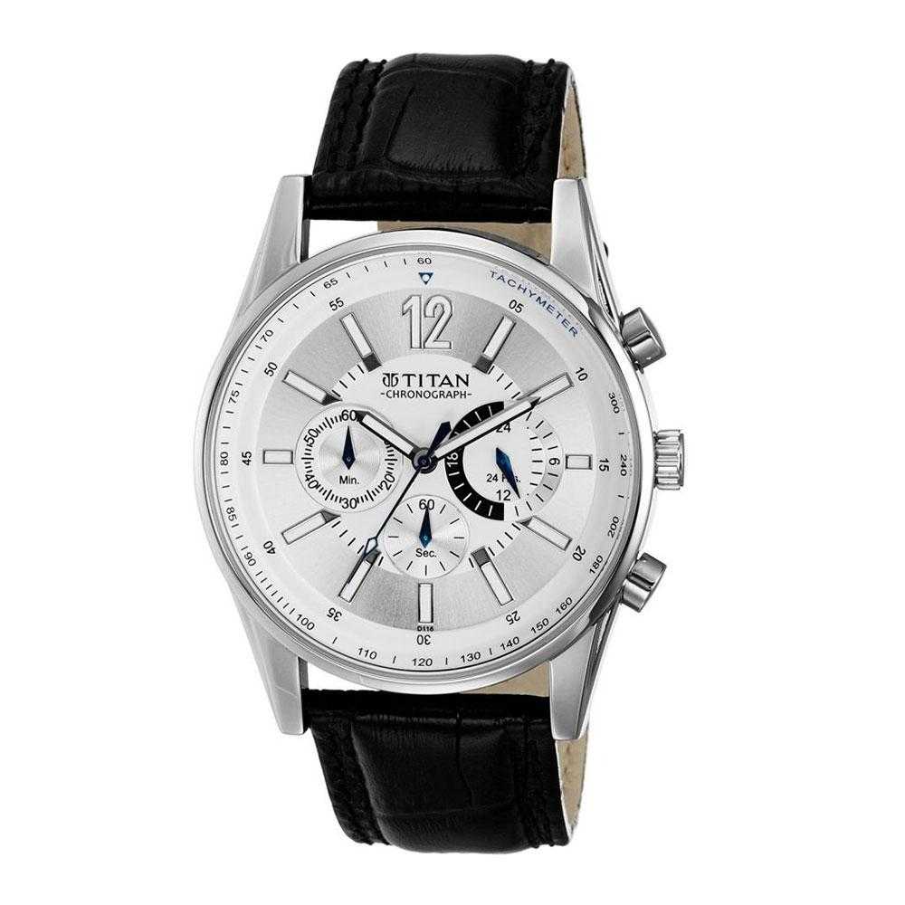 TITAN CLASSIQUE CHRONOGRAPH 9322SL02 MEN'S WATCH - H2 Hub Watches