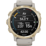 GARMIN DESCENT MK2S GPS SPORTS DIVING SMARTWATCH LIGHT GOLD/LIGHT SAND MEN'S WATCH GM-010-02403-70