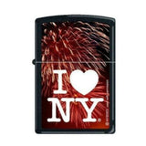 ZIPPO #1664 I LOVE NEW YORK BLACK MATTE LIGHTER