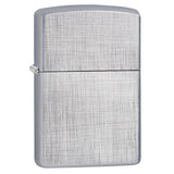 ZIPPO CLASSIC LINEN WEAVE CHROME LIGHTER #28181