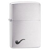 Zippo Brushed Chrome Pipe Lighter #200PL