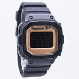 REEBOK PROUD DIGITAL WATCH BLACK/GOLD MEN WATCH RV-POD-G9-PBPB-B2