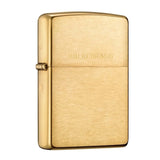 ZIPPO BRUSHED BRASS LIGHTER #204