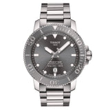 TISSOT SEASTAR POWERMATIC 80 GREY DIAL STAINLESS STEEL MEN'S WATCH T1204071108101